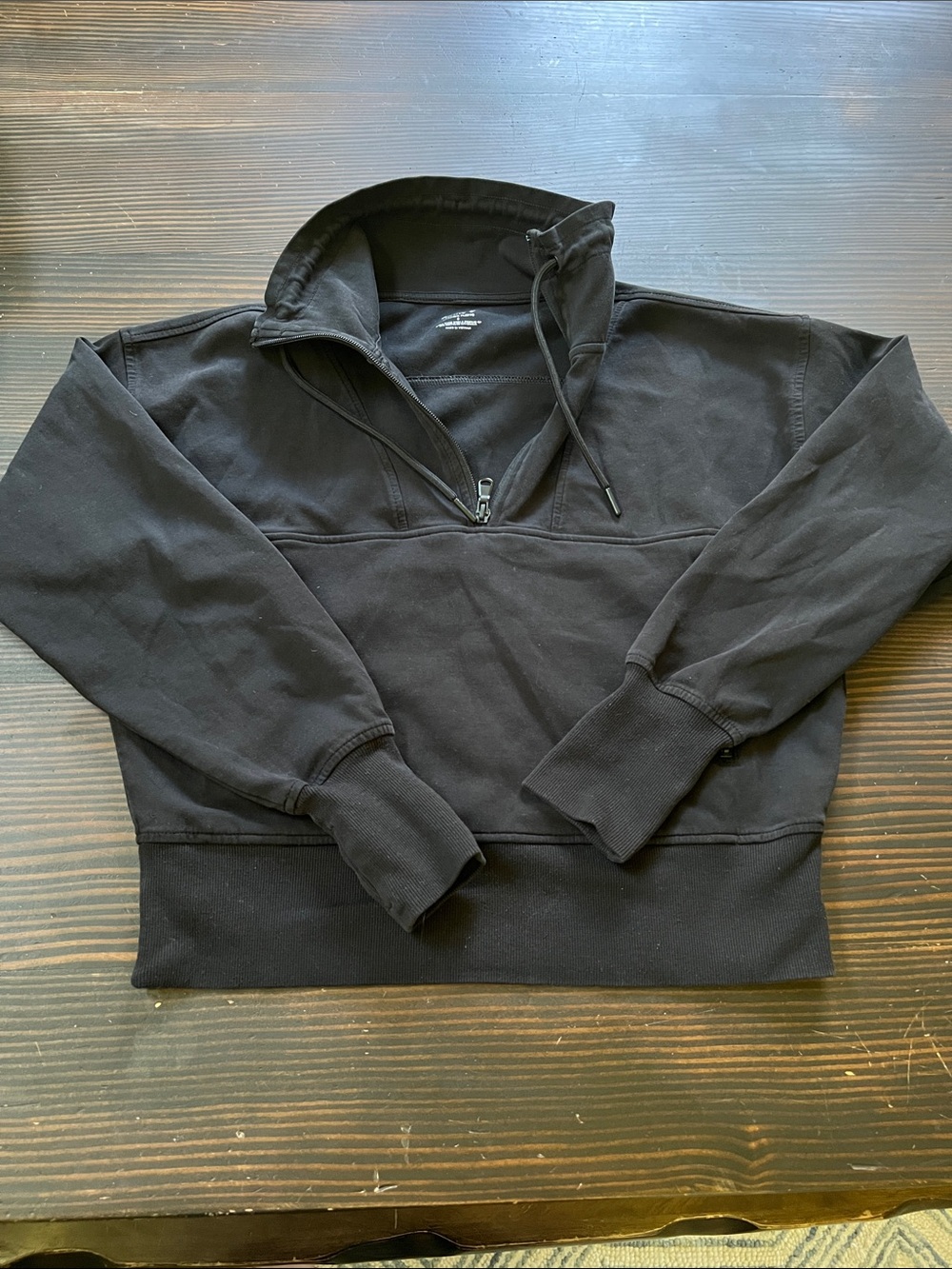 Old Navy Men's Black Half-Zip Pullover Sweater